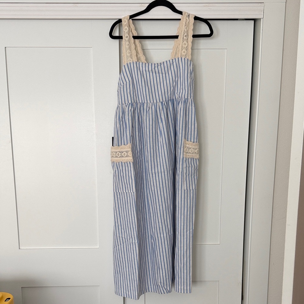 Pomander Place Blue Stripe Harbor Dress